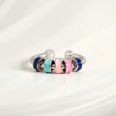 Anxiety Relieving Enamel Fidget Ring