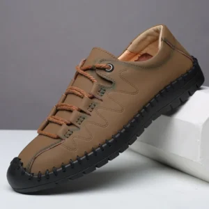 Aviator Wrapped Toe Hollow Leather Sandals
