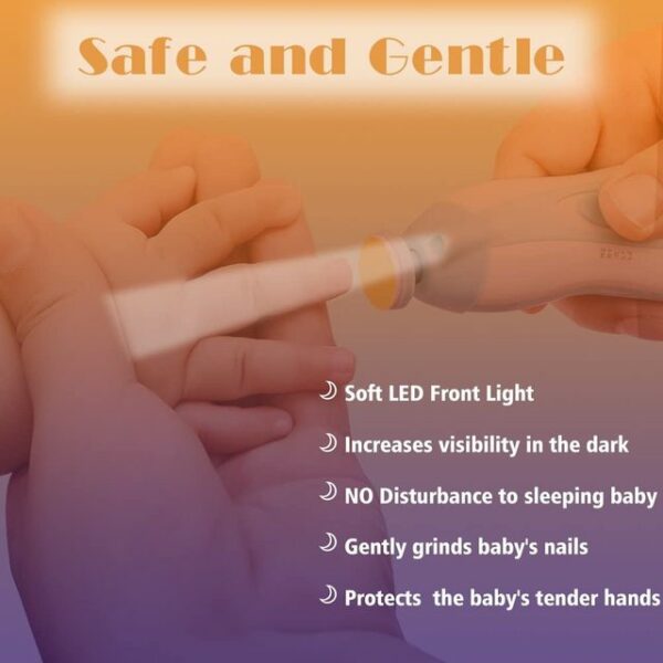 Baby Electric Nail Trimmer with Light