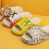 Basix “Eyes” Non-Slip Home Slippers