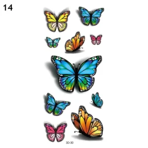 Trendy 3D Tattoo Stickers 50 PCS