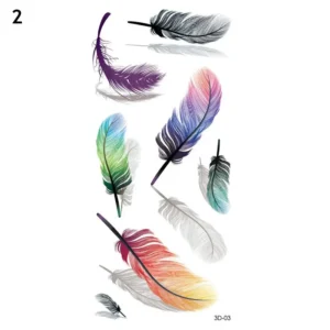 Trendy 3D Tattoo Stickers 50 PCS