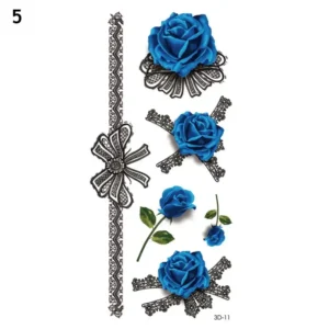 Trendy 3D Tattoo Stickers 50 PCS