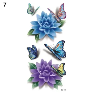 Trendy 3D Tattoo Stickers 50 PCS