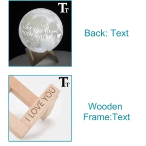 Custom 3D Photo Moon Lamp