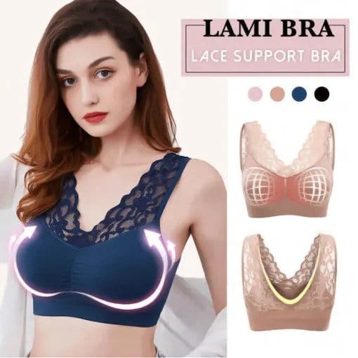 LAMI BRA - Push Up Comfort Super Elastic Breathable Lace Bra