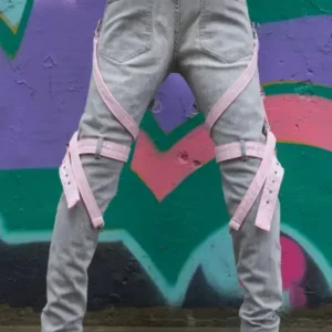 Locked and Loaded Jeans With Straps
