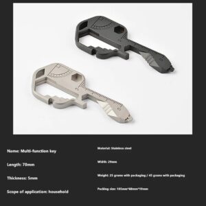 Multifunctional Key Shaped Pocket Tool