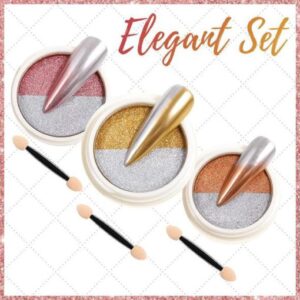 Ombre Mirror Nails Chrome Powder