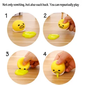 Puking Ball & Puking Egg Yolk Stress Ball