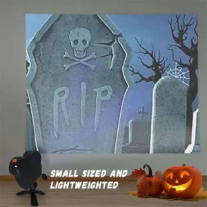 Scary Halloween Projector( Projector + 12 videos + Screen)