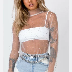 Sexy Lace Mesh Top