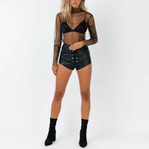 Sexy Lace Mesh Top