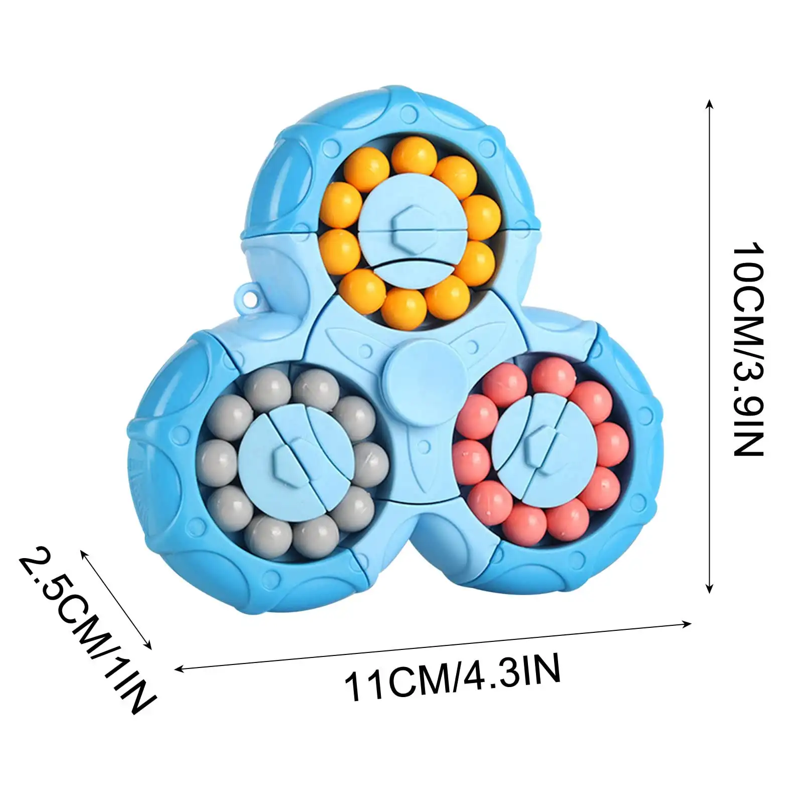Six-Sided Rotating Fingertip Rubiks Cube