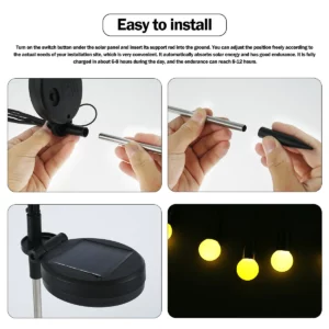 Solar Powered Firefly LED Light