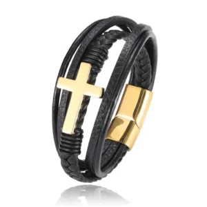 To My Son Love You Forever Cross Bracelet