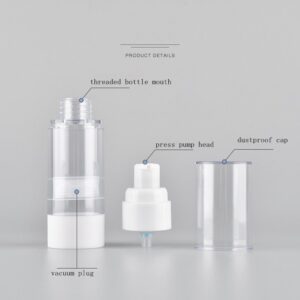Vacuum Cosmetic Travel Container