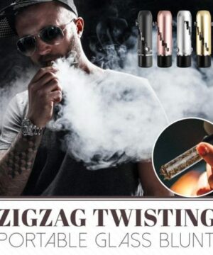 ZigZag Twisting Portable Glass Blunt