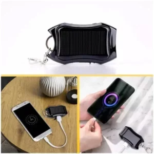 1200MAH PORTABLE SOLAR POWER BANK KEYCHAIN