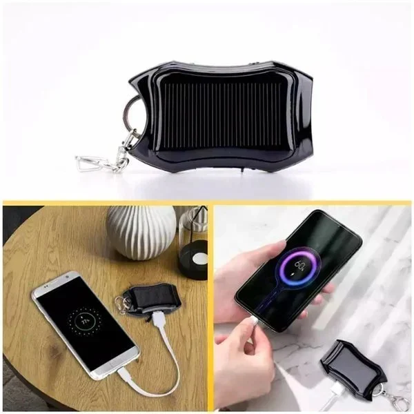 1200MAH PORTABLE SOLAR POWER BANK KEYCHAIN