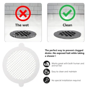 30 Pack Disposable Shower Drain Hair Catcher