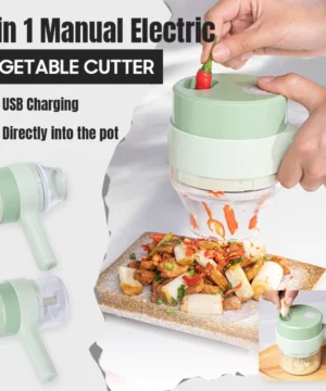 4 IN 1 HANDHELD ELECTRIC VEGETABLE CUTTER SET
