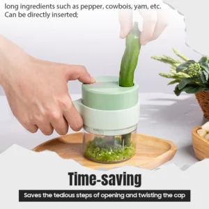 4 IN 1 HANDHELD ELECTRIC VEGETABLE CUTTER SET