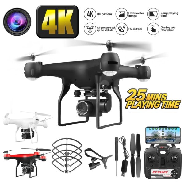 4K Camera Rotation Waterproof Professional RC Drone