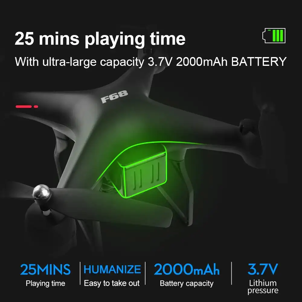 4K Camera Rotation Waterproof Professional RC Drone