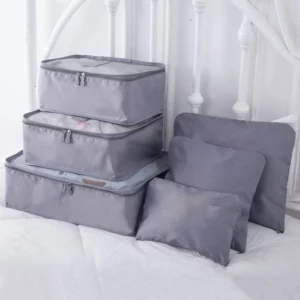 6 Pieces Portable Luggage Packing Cubes