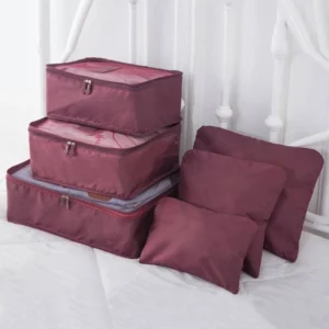 6 Pieces Portable Luggage Packing Cubes