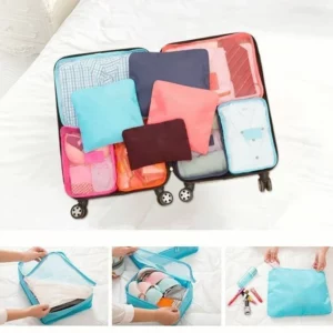 Cubi di imballaggio per bagagli portatili da 6 pezzi