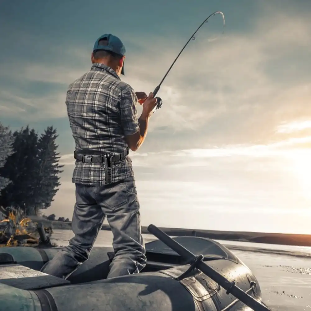 Adjustable Waist Belt Fishing Rod Holder