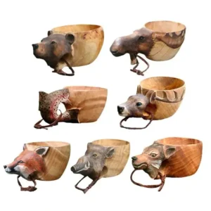 Animal Handmade Wooden Cup