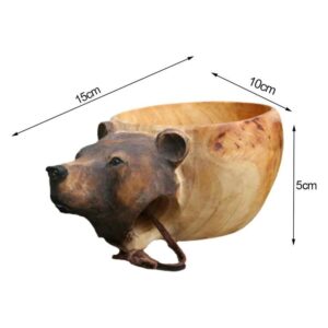 Animal Handmade Wooden Cup