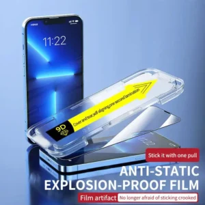 Anti-Spy Screen Protector With Auto Alignment Kit For iPhone