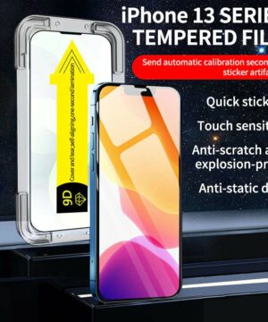 Anti-Spy Screen Protector With Auto Alignment Kit For iPhone