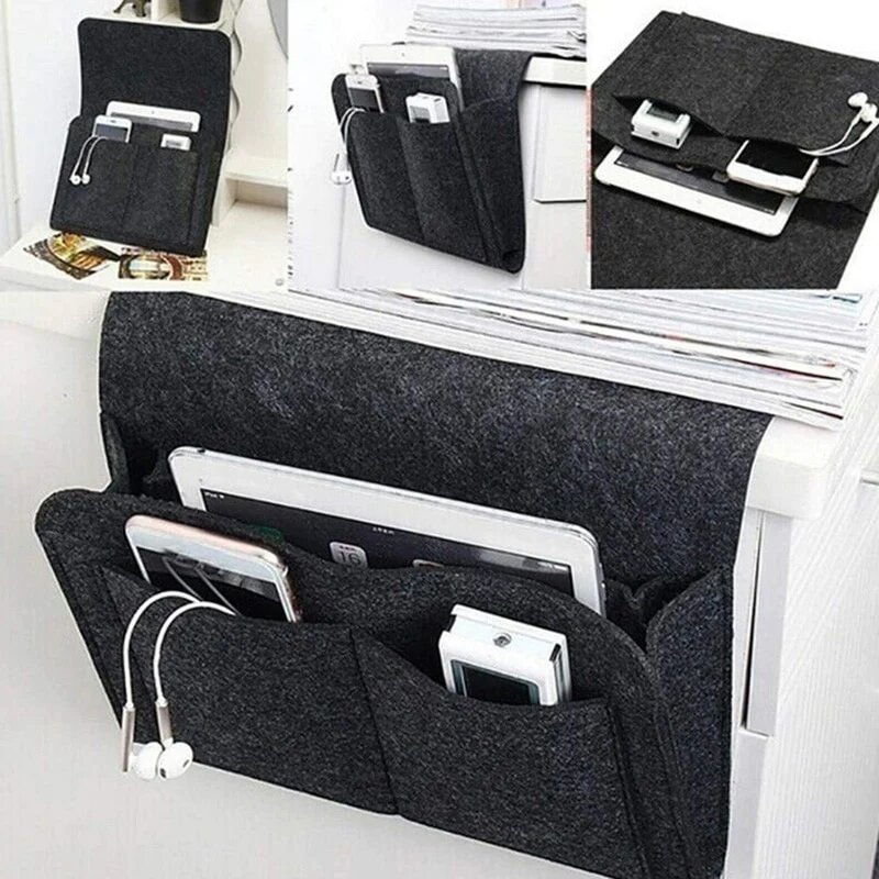 Bedside Storage Bag with Pockets Hanging Organizer