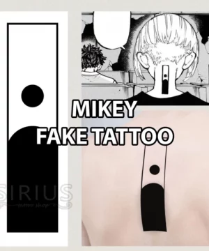 Bonten Tattoo Tokyo Revengers anime manga Mikey Temporary sticker tats Japanese kawaii gift Otaku weeb design