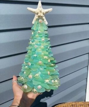CHRISTMAS SEA GLASS TREE
