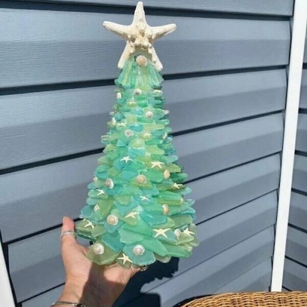CHRISTMAS SEA GLASS TREE