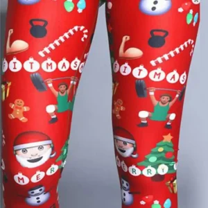 Christmas Leggings Holiday Workout Yoga Pants