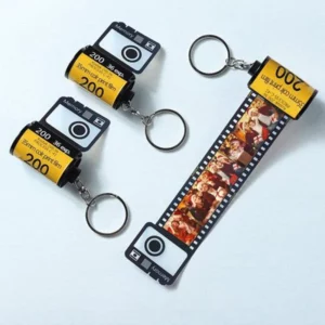 Custom Colorful Camera Roll Keychain Romantic Personalized Gifts