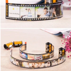 Custom Colorful Camera Roll Keychain Romantic Personalized Gifts