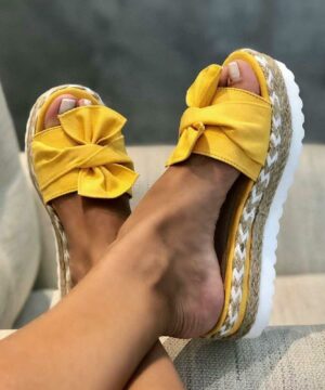 Daily Comfy Bowknot Slip On Sandals
