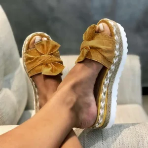 Daily Comfy Bowknot Slip On Sandals