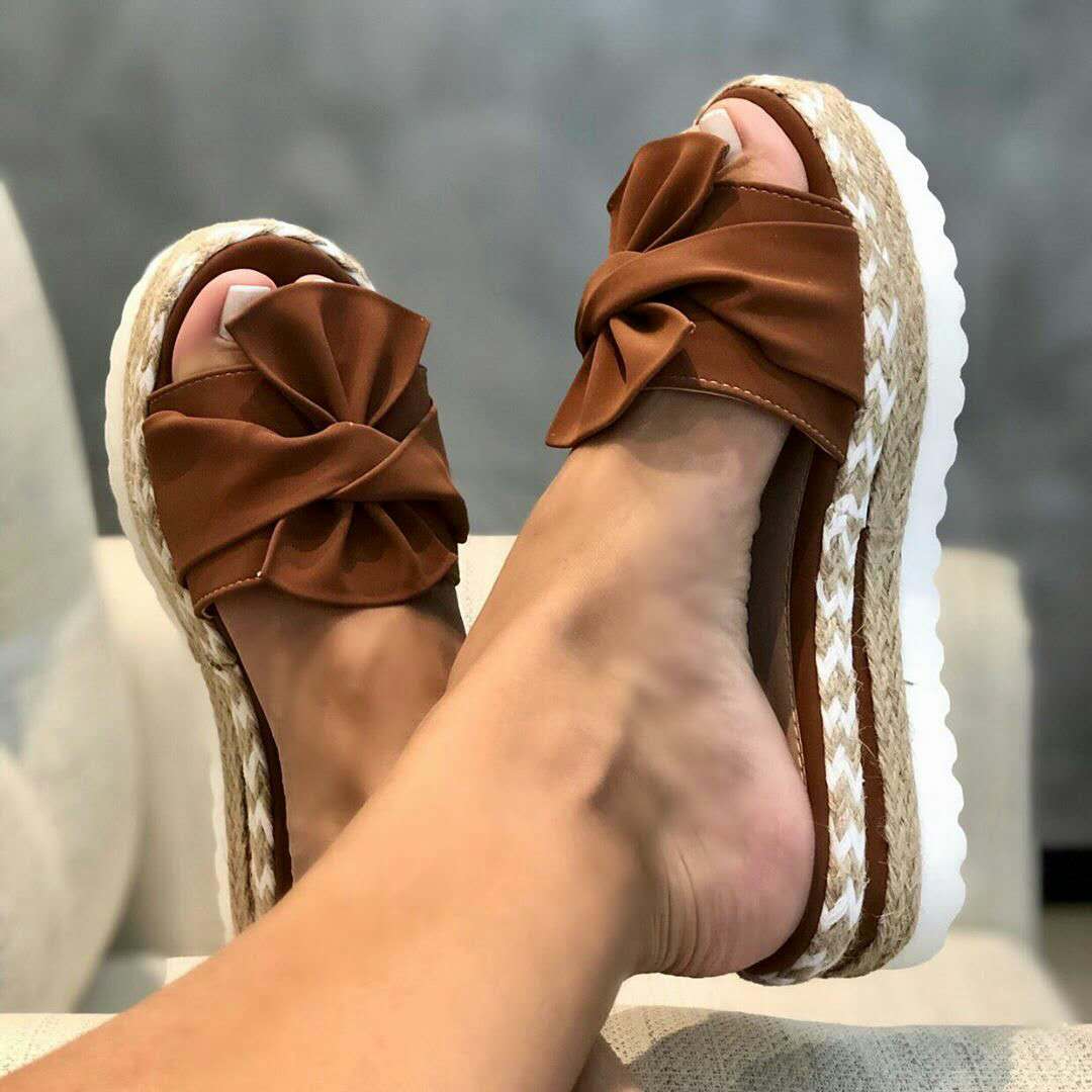 Daily Comfy Bowknot Slip On Sandals