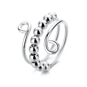 Drive Away Your Anxiety Circle Beads Fidget Ring