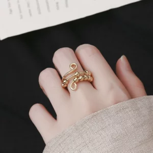 Drive Away Your Anxiety Circle Beads Fidget Ring