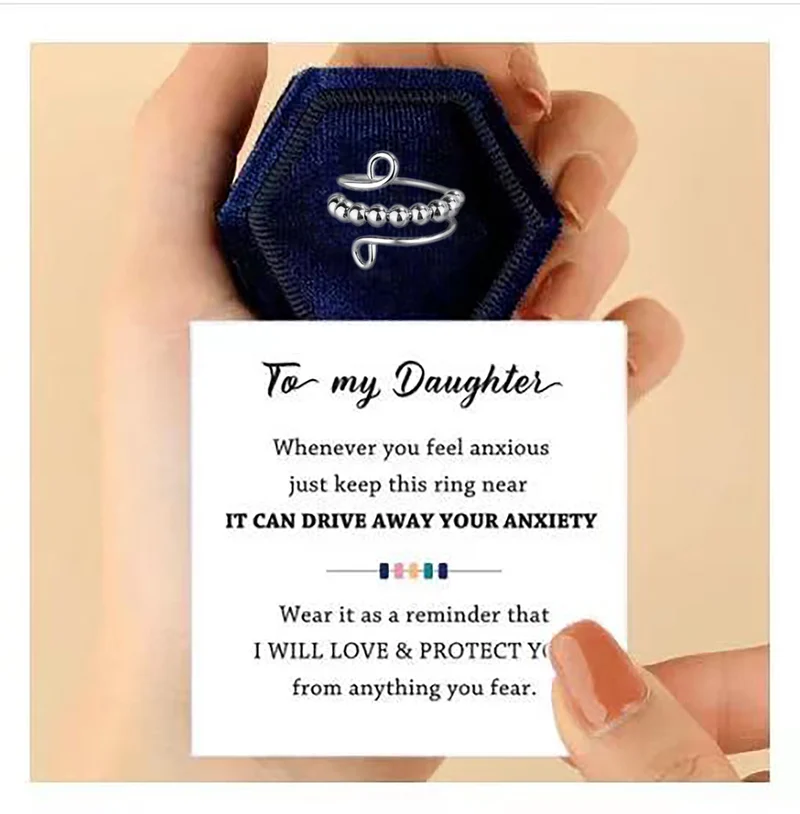 Drive Away Your Anxiety Circle Beads Fidget Ring